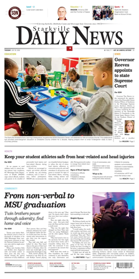 Cover of Starkville Daily News