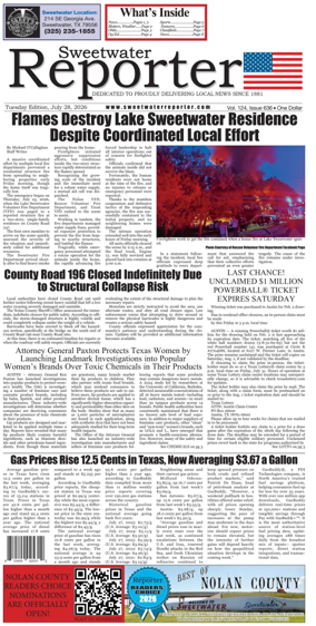 Cover of Sweetwater Reporter