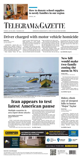 Cover of Telegram & Gazette