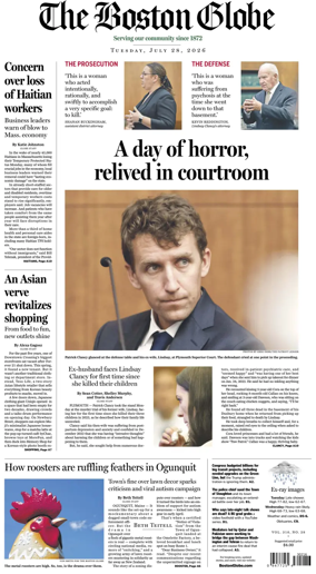 Cover of The Boston Globe