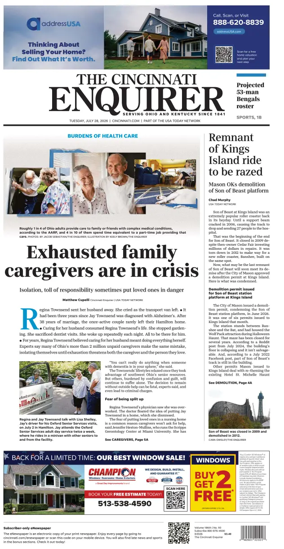 Cover of The Cincinnati Enquirer
