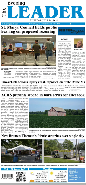 Cover of The Evening Leader