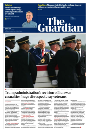 Cover of The Guardian (USA)