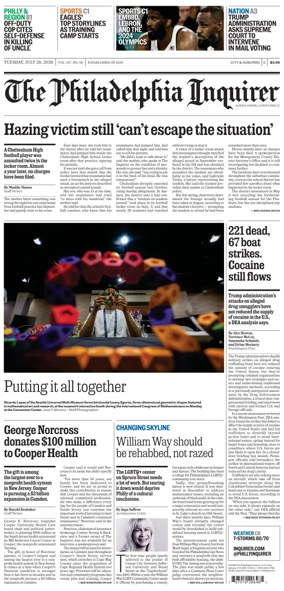Cover of The Philadelphia Inquirer