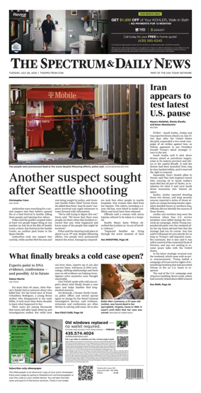 Cover of The Spectrum & Daily News