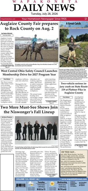Cover of Wapakoneta Daily News