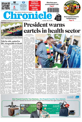 Cover of Chronicle (Zimbabwe)
