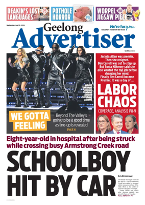 Cover of Geelong Advertiser