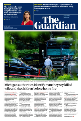 Cover of The Guardian Australia