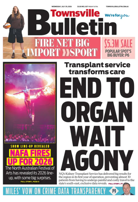Cover of Townsville Bulletin