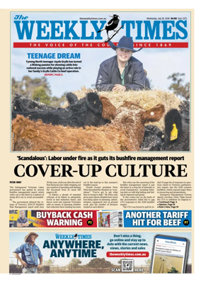 Cover of Weekly Times