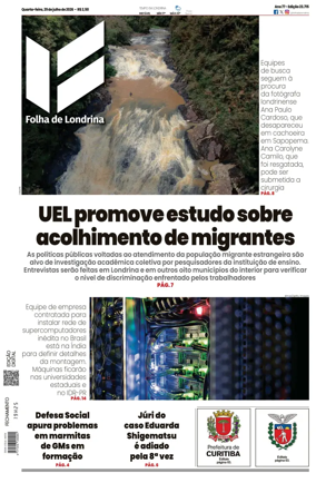 Cover of Folha de Londrina