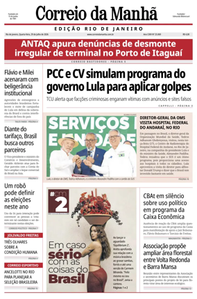 Cover of Jornal Correio da Manha