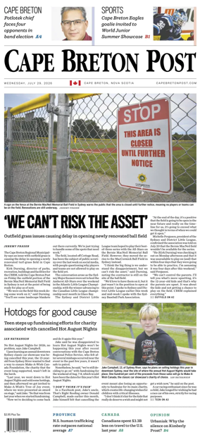 Cover of Cape Breton Post