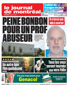 Cover of Le Journal de Montreal
