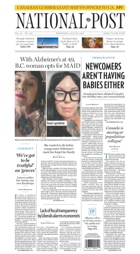 Cover of National Post - (National Edition)