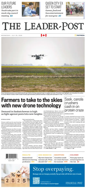 Cover of Regina Leader-Post