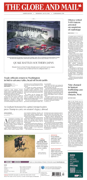 Cover of The Globe and Mail (Alberta Edition)