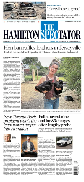 Cover of The Hamilton Spectator
