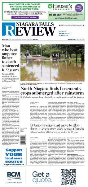 Cover of The Niagara Falls Review