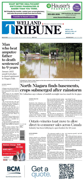 Cover of The Welland Tribune