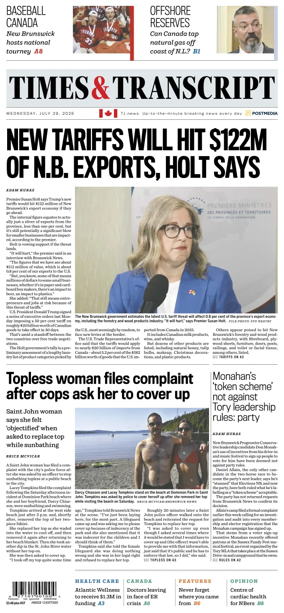 Cover of Times & Transcript