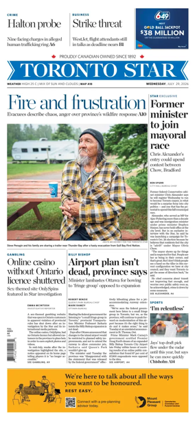 Cover of Toronto Star