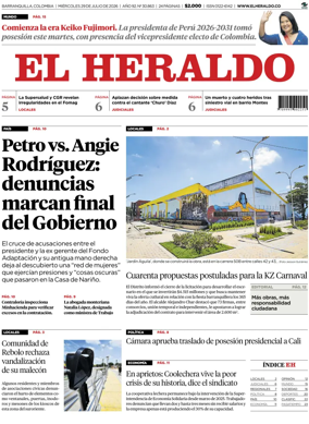 Cover of El Heraldo (Colombia)