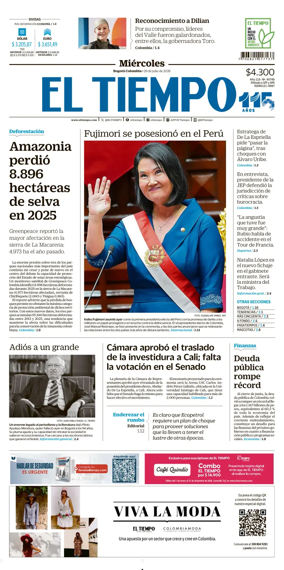 Cover of El Tiempo (Bogota)
