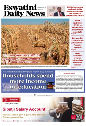 Cover of Eswatini Daily News