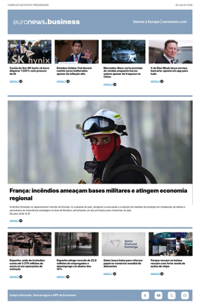 Cover of Euronews Business (Portuguese)