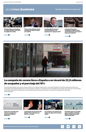 Cover of Euronews Business (Spanish) Compiled Edition