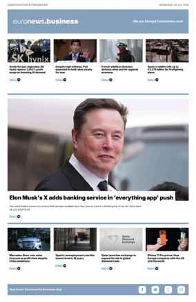 Cover of Euronews Business