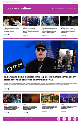 Cover of Euronews Culture and Sport (Spanish) Compiled Edition