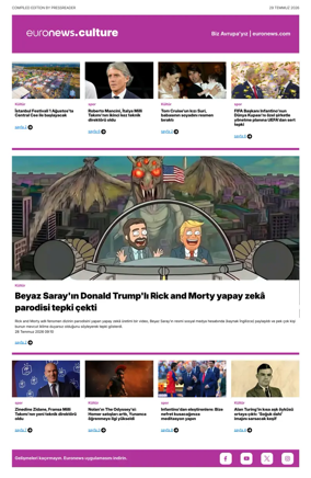 Cover of Euronews Culture and Sport (Turkish) Compiled Edition
