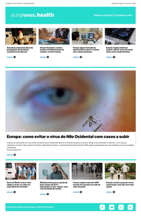 Cover of Euronews Health (Portuguese)