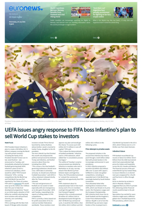 Cover of Euronews World Cup