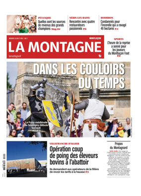Cover of La Montagne (Montlucon)