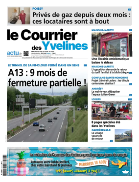 Cover of Le Courrier des Yvelines (Poissy)