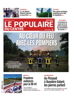 Cover of Le Populaire du Centre (Haute-Vienne)