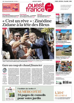 Cover of Ouest France (Caen - Bayeux - Falaise - Vire)