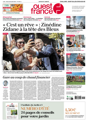 Cover of Ouest France (Challans / Saint-Gilles-Croix-de-Vie)