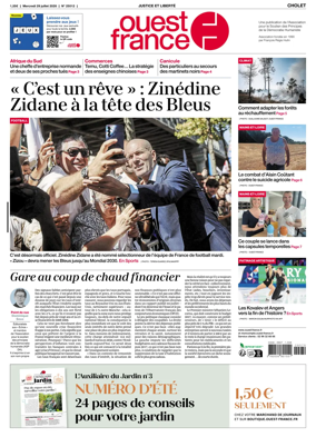 Cover of Ouest France (Cholet)