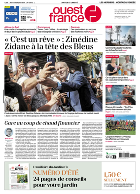 Cover of Ouest France (Les Herbiers / Montaigu)