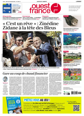 Cover of Ouest France (Lorient)