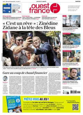 Cover of Ouest France (Nantes)