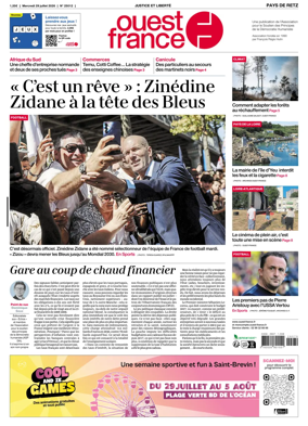 Cover of Ouest France (Pornic / Pays de Retz)