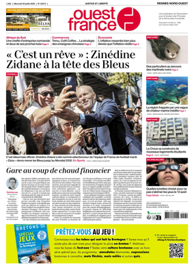 Cover of Ouest-France (Rennes Nord-Ouest)
