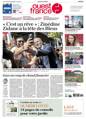 Cover of Ouest France (Sarthe)