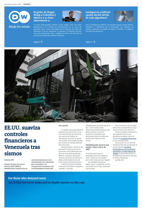 Cover of Deutsche Welle (Spanish edition)